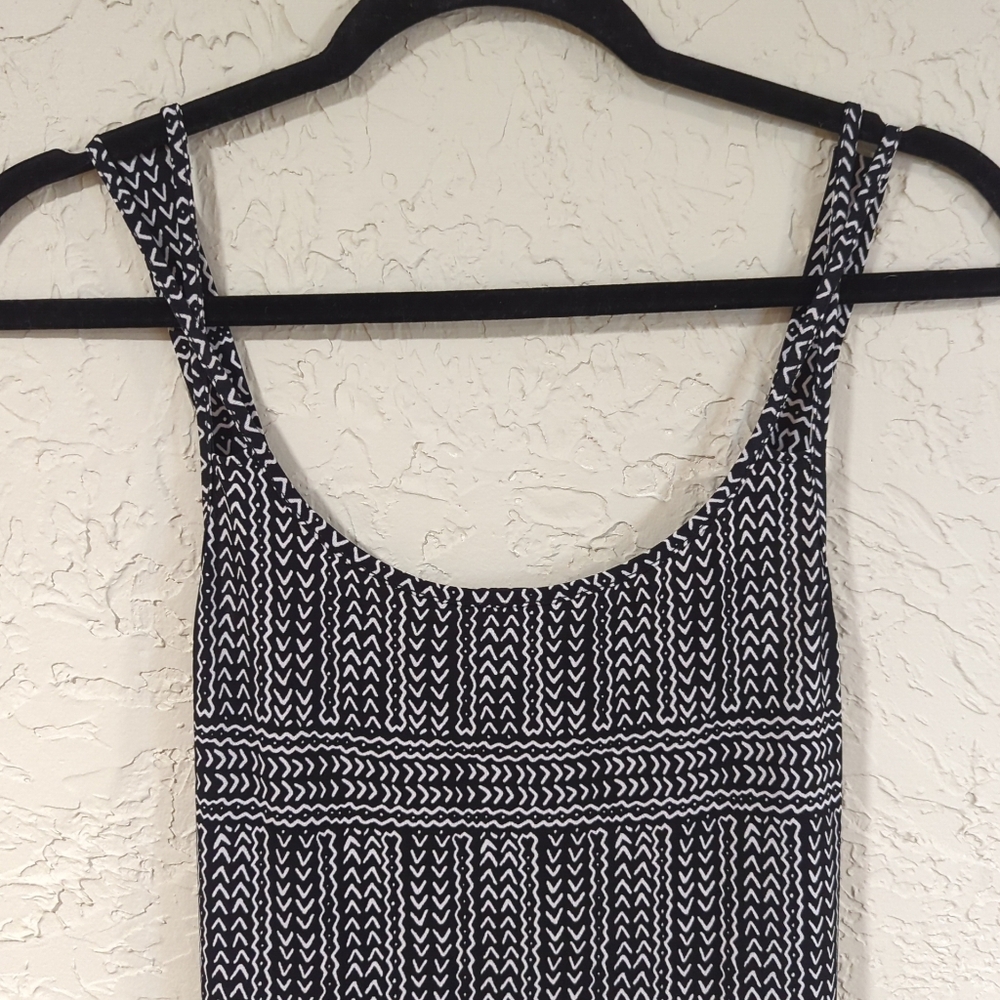 Bcbgeneration Black And White Pattern Maxi Dress … - image 4